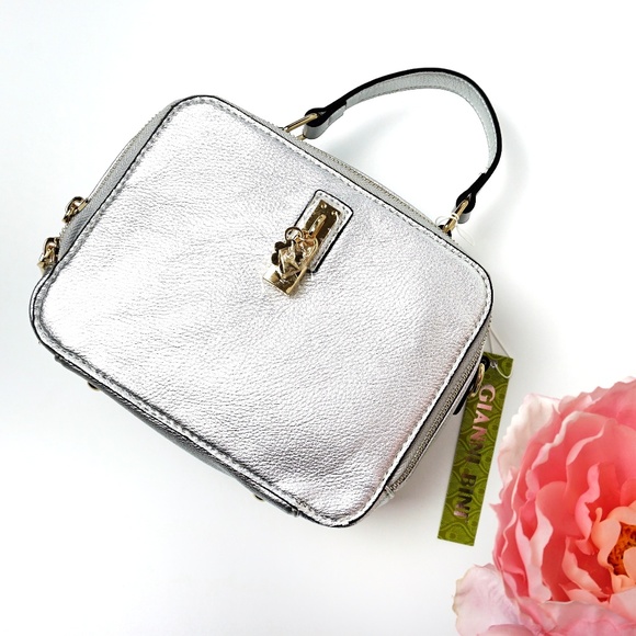 Gianni Bini Handbags - Gianni Bini | Silver Dede Box Shoulder Purse